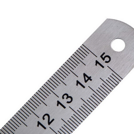 15cm Double Side CM/Inch Rulers Stainless Steel Straight Ruler Measuring Tool