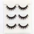 3 Pairs New Handmade Cross False Eyelashes Beauty Makeup Thick Voluminous Messy Fake Eye Lashes Extension Tools