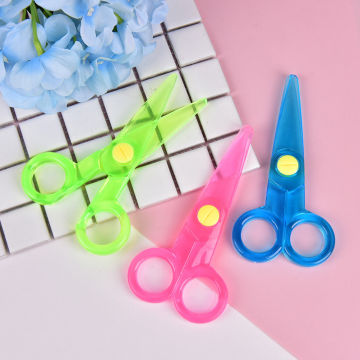 Handmade DIY Photo Album Laciness Plastic Mini Scissors Children Safety Scissors Tesoura Paper Lace Diary Decoration 1 PCS
