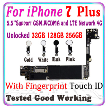 100% Original Unlocked For iphone 7 Plus Motherboard With Touch ID For iPhone 7 Plus 5.5