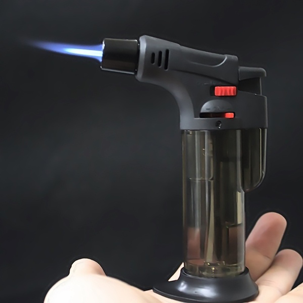 Outdoor High jet flame butane gas Refillable Adjustable Butane Jet Torch Lighter Cooking BBQ Flame Ignition Tool Kitchen lighter
