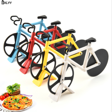 BXLYY Creative 4 Color Bicycle Shape Stainless Steel Pizza Knife Baking Tools Wedding Decoration Pizza Tools Kitchen Gadget.8z