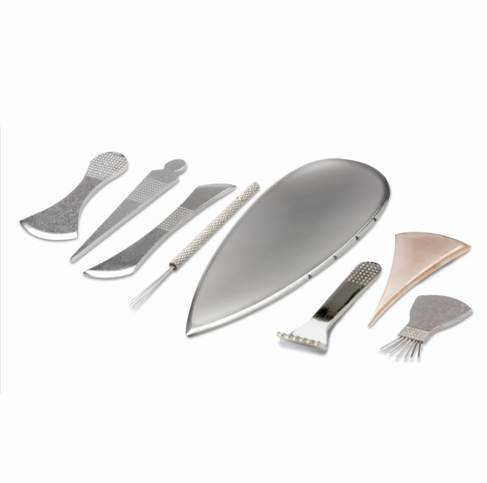 9pcs Stainless Steel Gua Sha Tool Set China Traditional Medical Scrapping Plate Physiotherapy Massage Physio Scraping Board Y