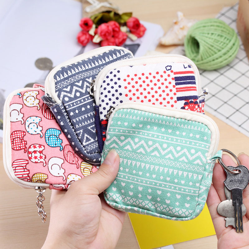 Coin Purse Key Case Sanitary Napkin Storage Bag Cosmetic Large-capacity Zipper Sanitary Napkin Bag Aunt Towel Storage Pouch