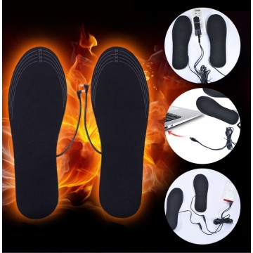 USB Heated Insoles Foot Warmer Insoles Electric Heated Shoe Insoles Warm Socks Feet Heater Outdoor Sports Ski Heating Insoles
