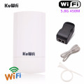 KuWFi 450Mbps Wireless CPE Wifi Bridge 5.8G Outdoor&Indoor Wireless Repeater/AP Router 1KM Long Distance Wifi Coverage 24V POE