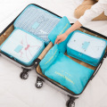 6 PCS Travel Storage Bag Set for Clothes Tidy Organizer Wardrobe Suitcase Pouch Travel Organizer Bag Case Shoes Packing Cube Bag