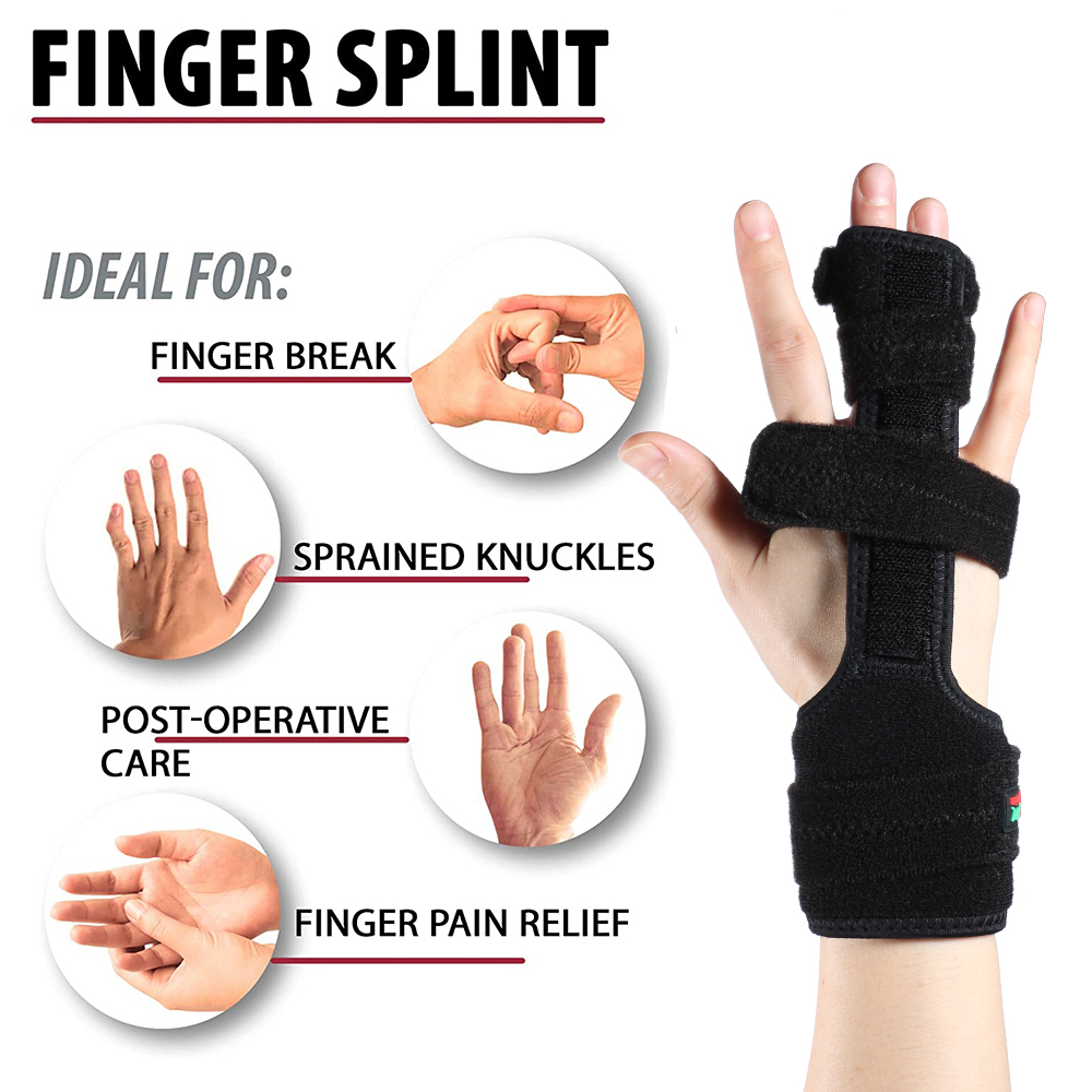 1PCS Trigger Adjustable Finger Splint Medical Support Guard Splint for Fixing Broken Finger Injuries Arthritis Immobilizer Brace