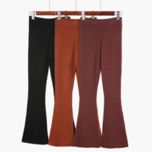 Wholesale Custom Knitted Flared Pants Fashion