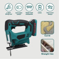 900W Cordless Jig Saw Electric Jigsaw Metal Blade Portable with Batteries Metal Woodworking Power Tool 4 Adjustable Angles 21VF