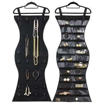 Jewelry Hanging Storage Bag Pouch Necklace Bracelet Earring Pouch Organizer Display Pochette Bijoux Organizer Jewelry 45x105cm