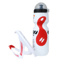 NOZAKI New 650ml MTB Bicycle Cycling Water Drink Bottle+Holder Cage Outdoor Sports Plastic Portable Kettle Water Bottle Drinkwar