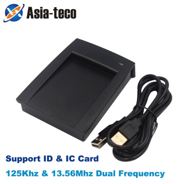 R10DC Dual Frequency 125Khz 13.56Mhz ID IC USB Reader Access Control Smart USB Card Reader Support Window System Linux