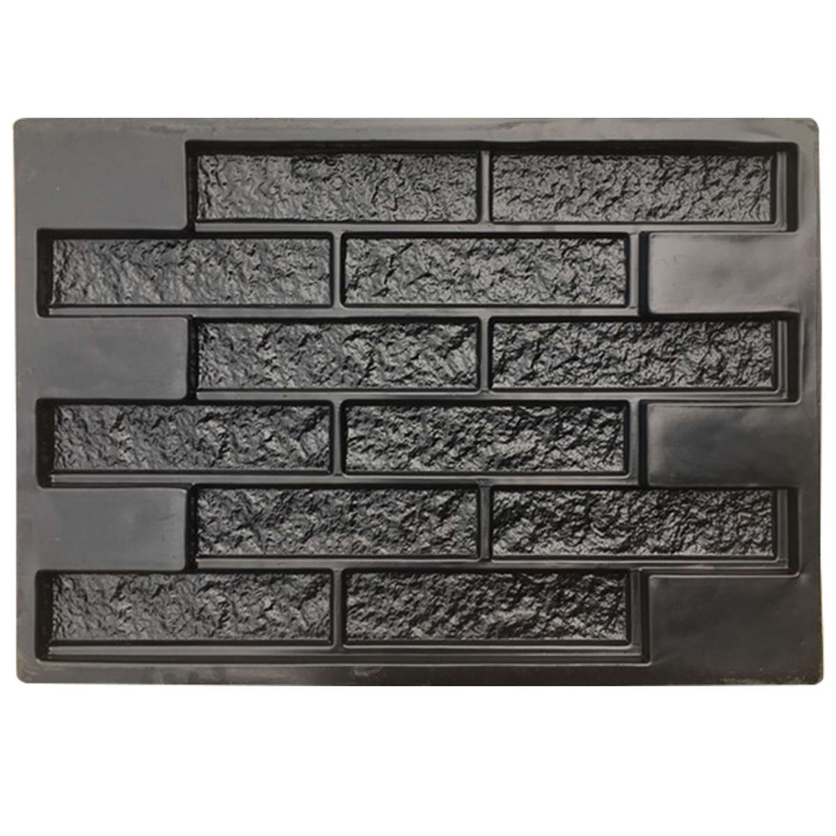 Stone Decorative Concrete Mold Cement Reusable Brick Mold Imprint Texture Stamp Mat Rubber Molds Garden House Decor Texture Wall