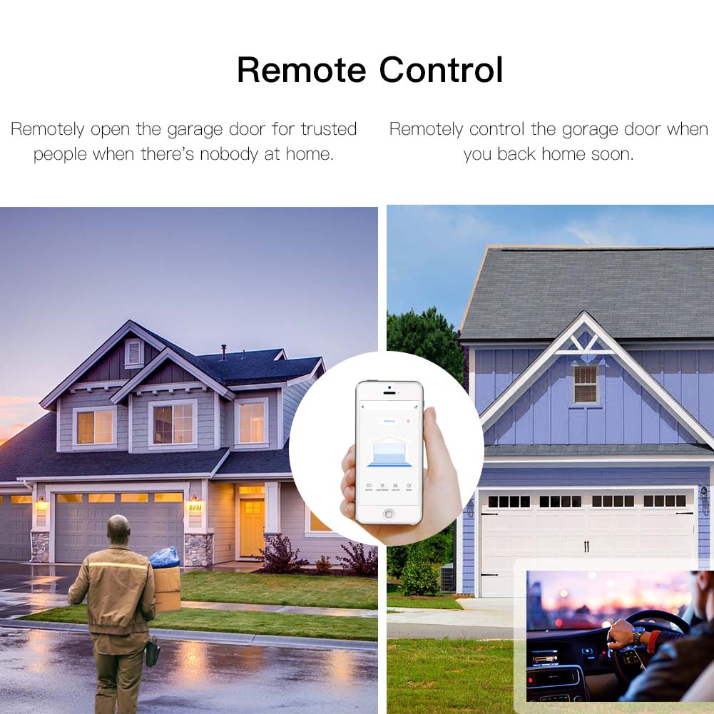 WiFi Smart Garage Door Smart Life APP Remote Control Open Close Monitor Compatible With Alexa Echo Google Home No Hub Require