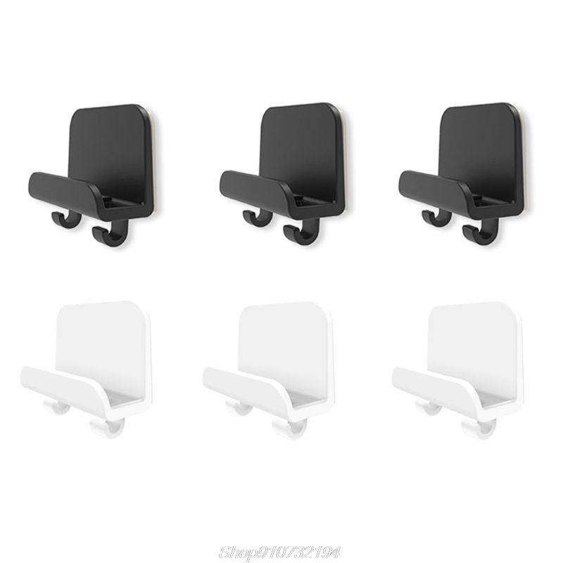 3x Universal Cellphone Tablet Holder Wall Mount stand for iPad iPhone support Storage cables and home Hook N12 20 Dropshipping