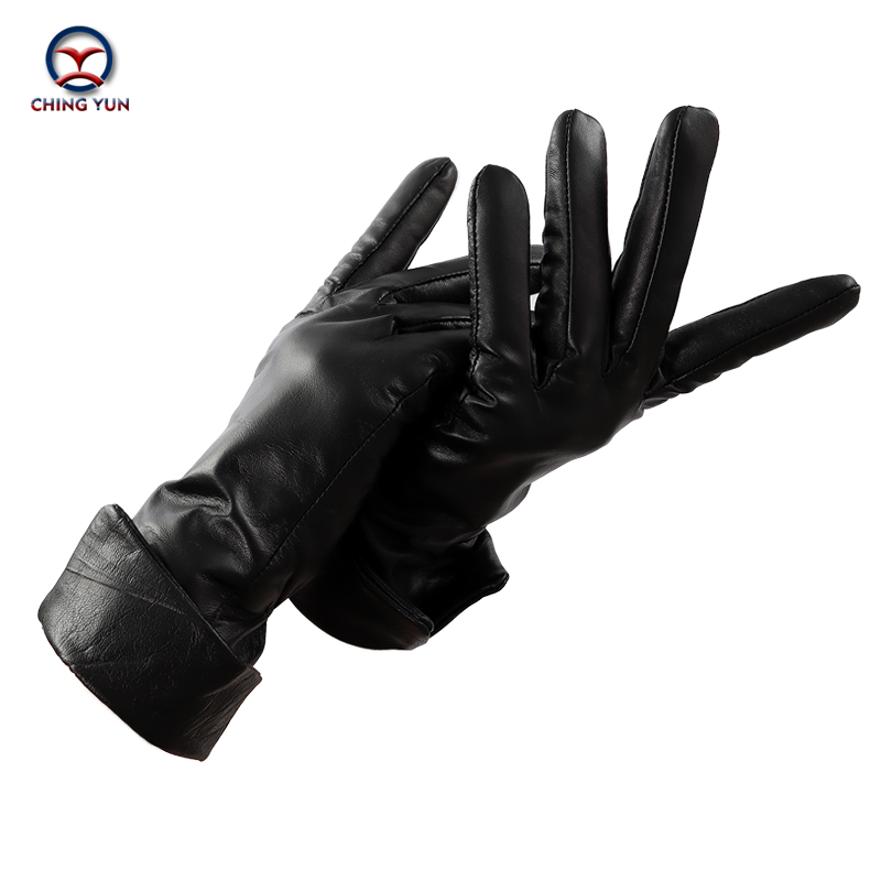 2020 New winter women sheepskin leather gloves outdoor warm and soft ladies Double wrists keep warm fashion high quality mittens