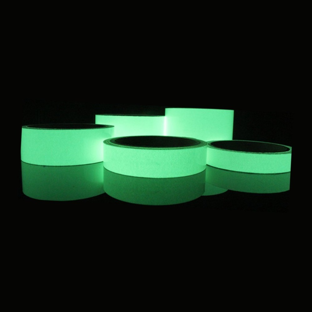 Reflective Glow Tape Self-adhesive Sticker Removable Luminous Tape Fluorescent Glowing Dark Striking Night Warning Tape