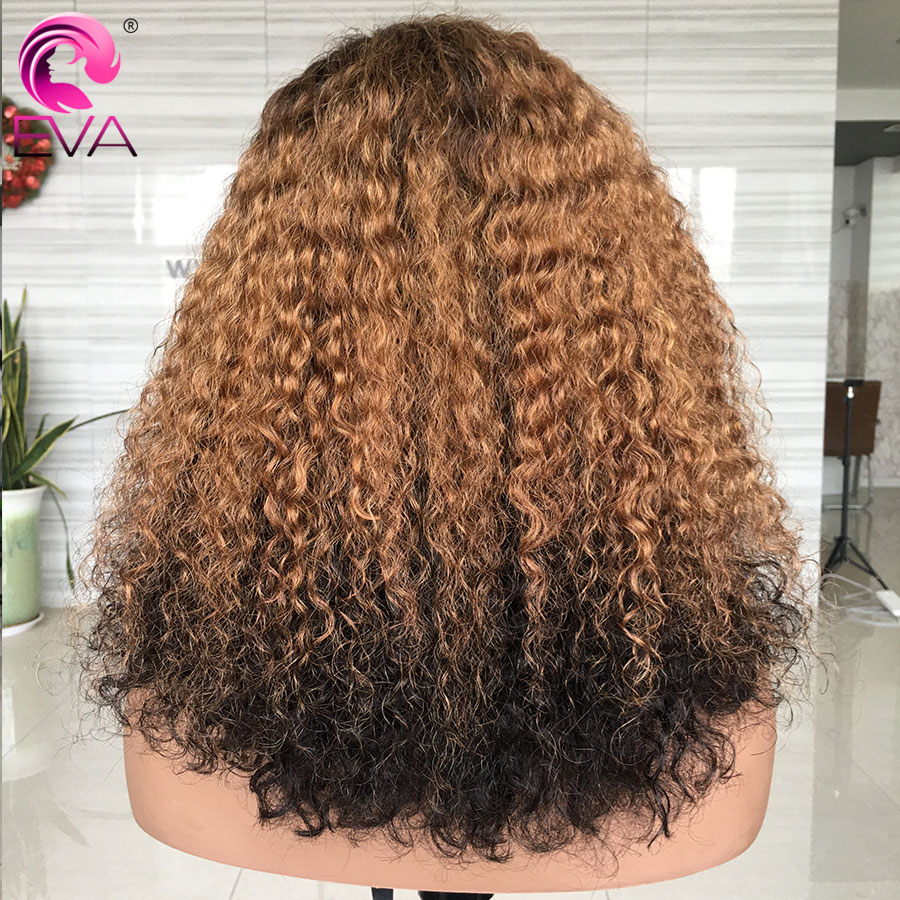 Yonce Wig 150% Omber 13x6 Brazilian Lace Front Human Hair Wigs Curly Lace Fron Wig Pre Plucked Remy Hair Bob Wigs For Women Eva