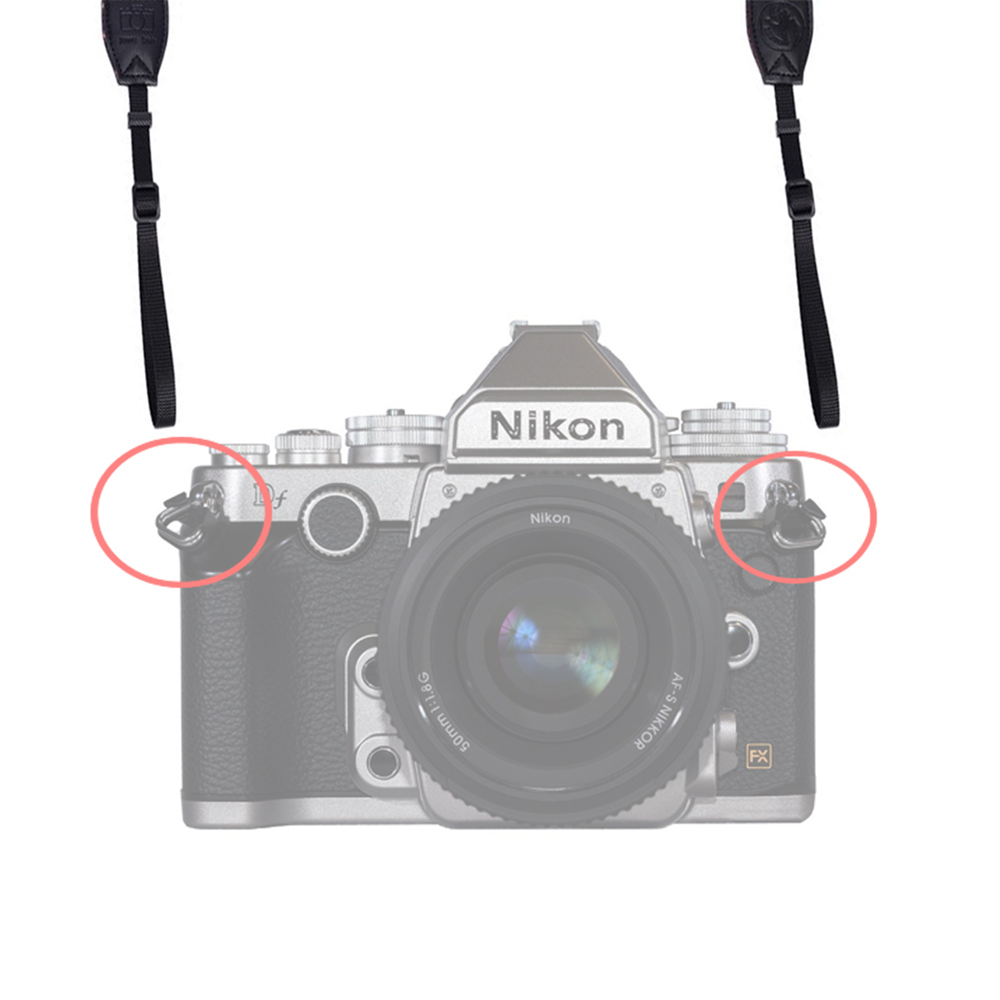 LXH Camera Strap Alloy Split Ring Triangle Rings Hook for Fujifilm Lecia Nikon Canon Sony Olympus DSLR Camera strap lanyard