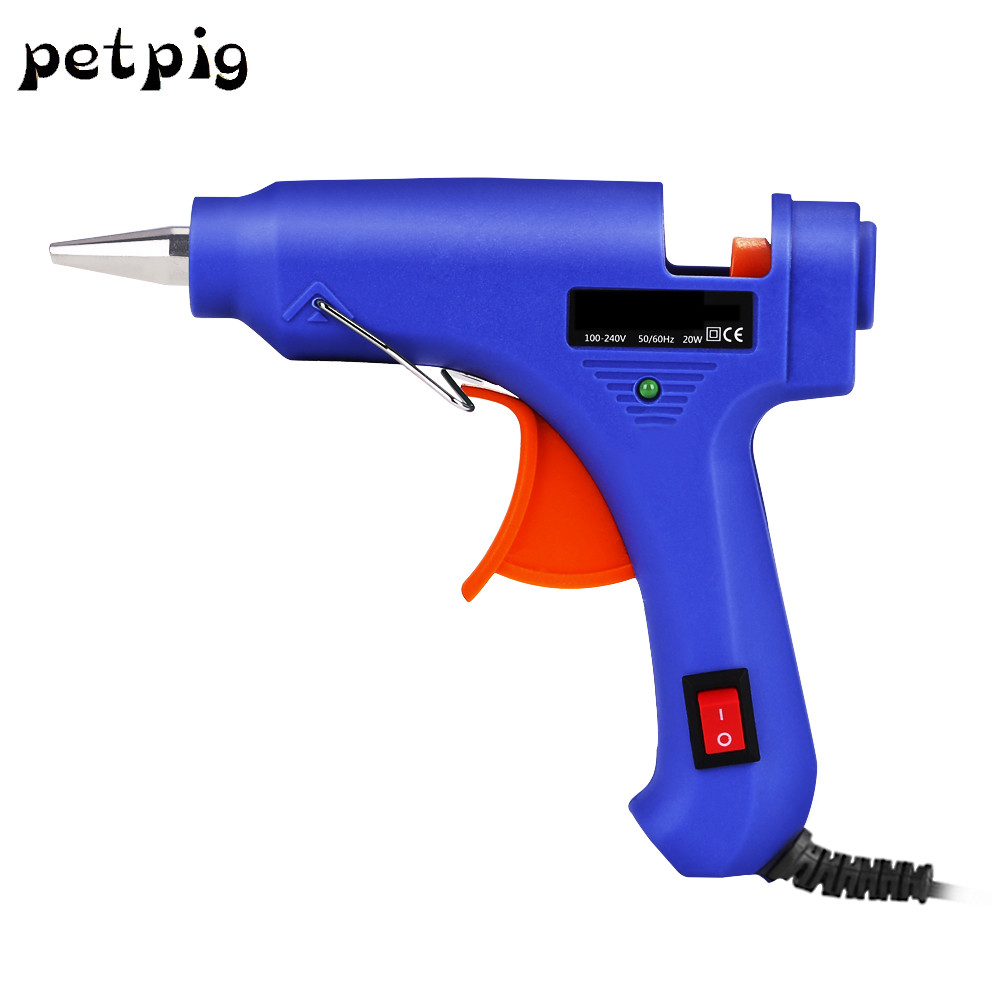 Petpig High Temp 20W Glue Gun 110-220V Hot Melt Glue Removable DIY Tool Power Tool Small Craft