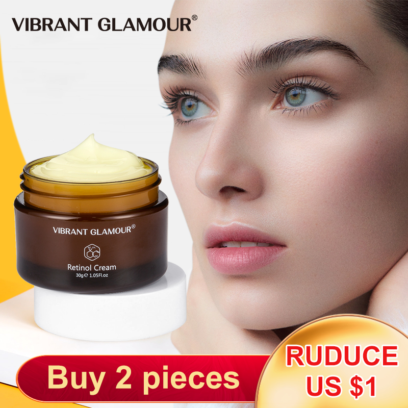 VIBRANT GLAMOUR Retinol Face Cream Firming Lifting Anti-Aging Remove Wrinkle Whitening Brightening Moisturizing Facial Skin Care