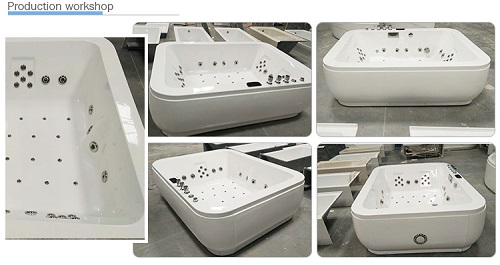 3 Person Big Size Hydromassage Bathtub