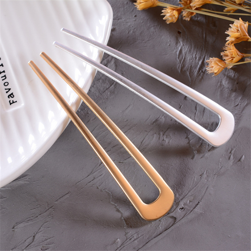 Antique Metal Hair Sticks Pin U Shape Hair Fork Clip Pins Wedding Party Hair Jewelry Accessories for Women Hair Styling