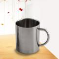 Portable Mug Cup with Handle Double Wall Stainless Steel Insulation Hot Mug Travel Camping Hiking Tumbler Coffee Mug Tea Cup