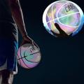 Holographic Basketball Wear-Resistant Luminous For Night Sports Great Gift Personalized Glowing Basketball Reflective Basketball