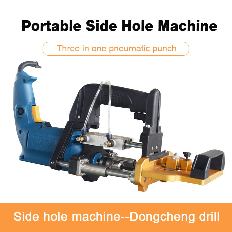 Portable Woodworking Machinery Handheld Boring Machine Kitchen Cabinets Wood Drilling Machine