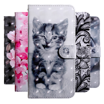 Luxury pattern PU Leather Flip Case For Huawei Honor 7A 7X 7C 8X 8A 9i 9 9X 10 10i 20 20i View 20 Case Book Cover Coque