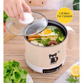 1.8L Rice Cooker Thermal Heating Electric Lunch Box 2 Layers Portable Food Steamer Cooking Rice Mini Cooker Meal Lunchbox