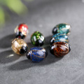 5pcs/lot 12*18mm Japanese Ancient Sandstone Barrel Beads Drum Shape Lampwork Glass Beads DIY Jewelry Accessories for Bracelets
