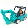 4pcs ABS Mini Construction Car Toys with Excavator Bulldozer Road Roller Lift Truck Toys Engineering Vehicle Engineer Model