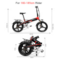 20 Inch Powerful Electric Bicycle, 400W 48V 10.4Ah/14.5Ah Lithium Battery, With LCD Display & Rear Carrier, Dual Disc Brakes