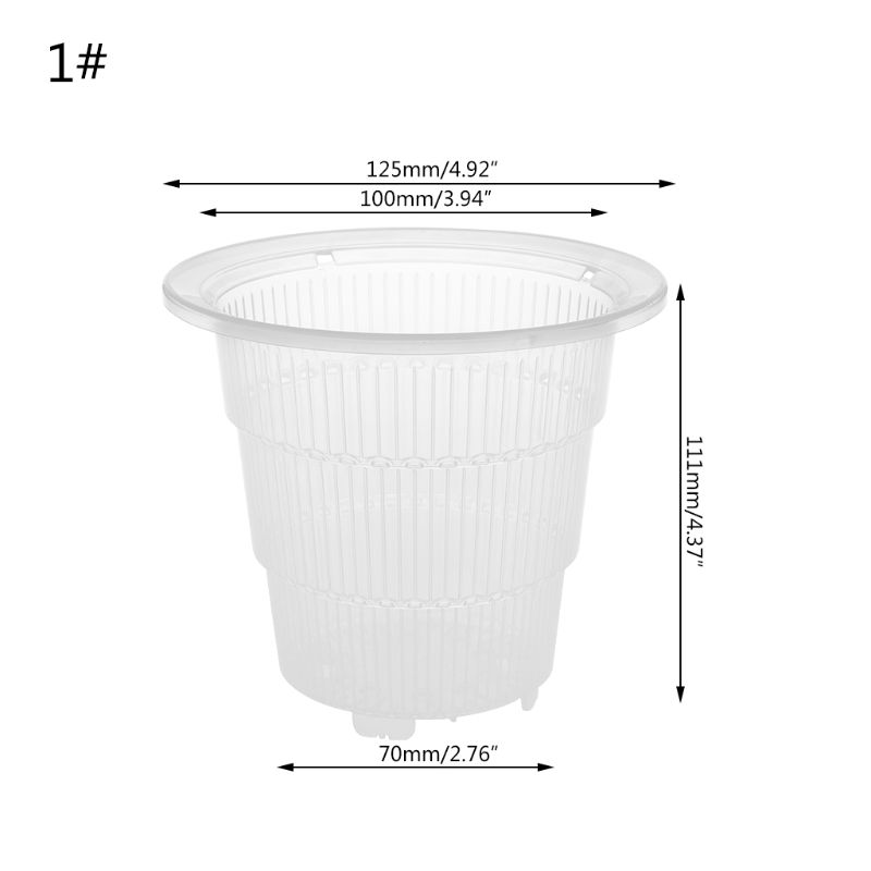 2021 New Mesh Pot Plastic Clear Orchid Flower Container Planter Home Gardening Decoration