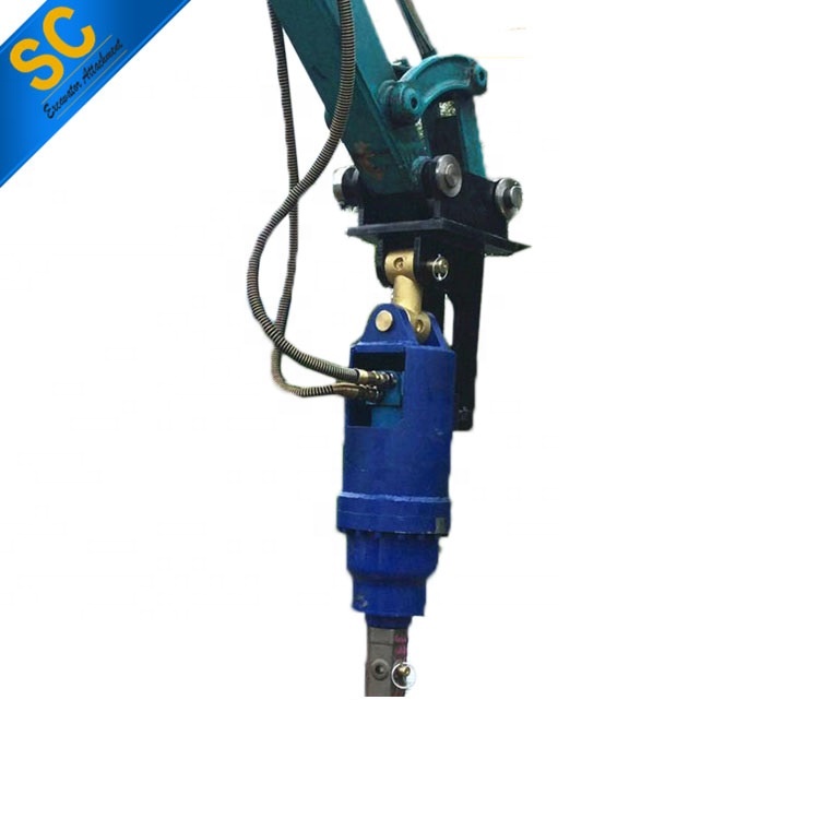 mini excavator fence post pile driver SC4500 for photovoltaic mounting system