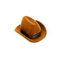 1 Pc Fashion Creative Cowboy Hat Shape Rings Box Velvet Jewelry Display Box Storage Case Jewelry Packaging Display