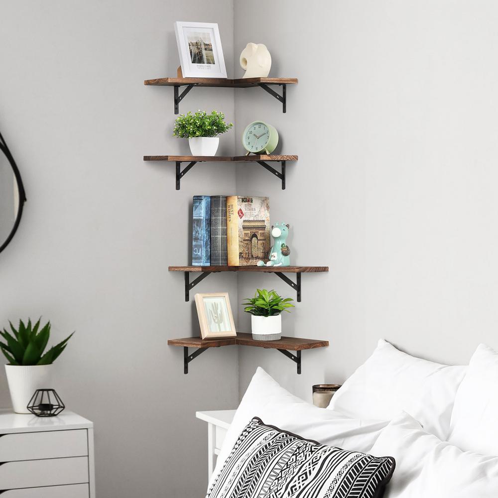 Wall Mounted Corner Wall Shelf Set of 4