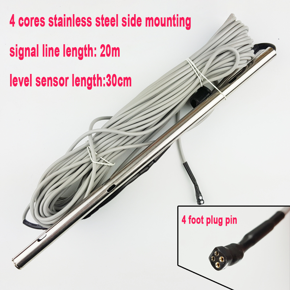 solar energy water heater temperature water level sensor 30cm 4 cores stainless steel side mounting tank tube probe CGQ18