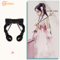 MEIFAN Chinese Traditional Retro Black Hair Chignon Synthetic Fake Hanfu Hair Bun Pad High Ancient Princess TV Cosplay Wig