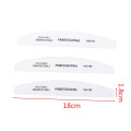 5pcs professional White Nail File Boat Style Sanding Nail Buffer 100/180 Washable UV Gel Polish lime a ongle Manicure Block