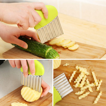 Wrinkled French Fries Salad Corrugated Cutting Potato Onion Wave Slicers Chopped Potato Slices Knife Kitchen accessories TSLM1