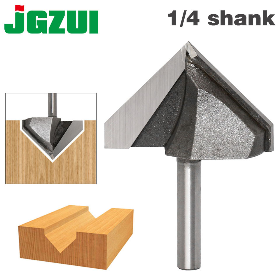 1pc 1/4" Shank 90 Degree V Groove Sign Lettering V-Groove V Grooving Router Bit 1-3/4"x 30mm