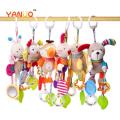 YANUO Cartoon Baby Toys 0-12 Months Bed Stroller Baby Mobile Hanging Rattles Newborn Plush Infant Toys for Baby Boys Girls Gifts