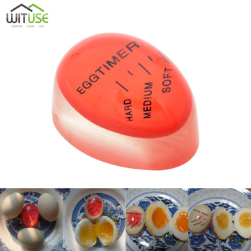 Environmentally Egg Timer Indicator Soft-boiled Soft Color Changing Display Egg Cooked Degree Mini Egg Boiler Home Kitchen Timer