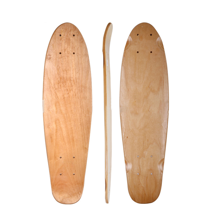 Maple Skateboard Natural Wood Longboard Mini Cruiser Board Skateboards Deck Double Concave Skate Outside Sports Equipment