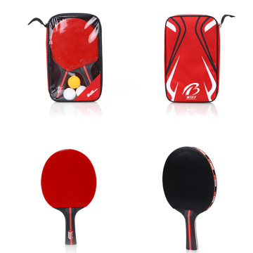 High Quality 3 Balls 2 Table Tennis Rackets Long Handle Double Flour Thorn Table Tennis Racket Racket Set