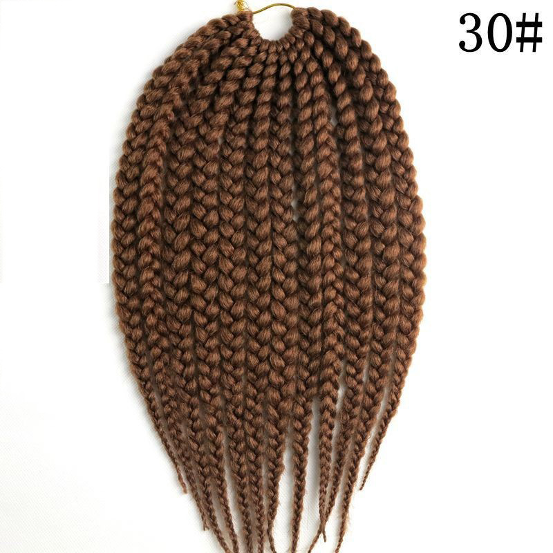 Feibin Twist Crochet Box Braid Hair Extensions For Afro Women Braiding Hair Free Shipping